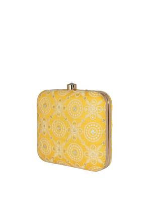  embroidered box clutch bag for women with detachble strap 3
