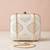  women embroidered fabric box clutch bag for women with detachble strap