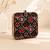  embroidered embellished box clutch