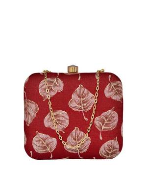 women printed fabric box clutch 2