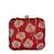  women printed fabric box clutch