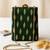  green based brocade fabric ethnic clutch bag for women