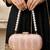  blush pink zigzag sequin designer embroidery clutch