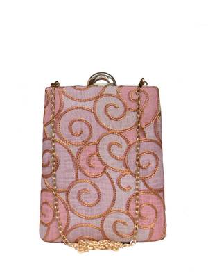  embroidered zari box clutch 2