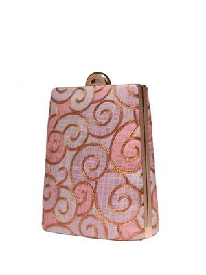  embroidered zari box clutch 3