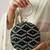 luxurious green & silver sequin embroidery clutch