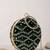  luxurious green & silver sequin embroidery clutch