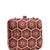  maroon based thread work embroidery clutch bag for wonen with detachable strap