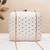 white sequin embroidery clutch