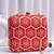  red based threadwork embroidery clutch bag for wonen with detachable strap