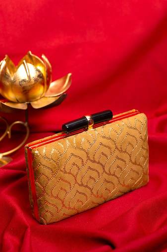  embellished box clutch bag for women