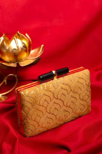  embellished box clutch bag for women