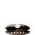  floral printed embroidered half moon clutch
