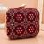  maroon based sequins embroidery clutch bag for women