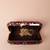  maroon based sequins embroidery clutch bag for women