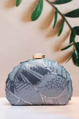  embellished box clutch bag for women