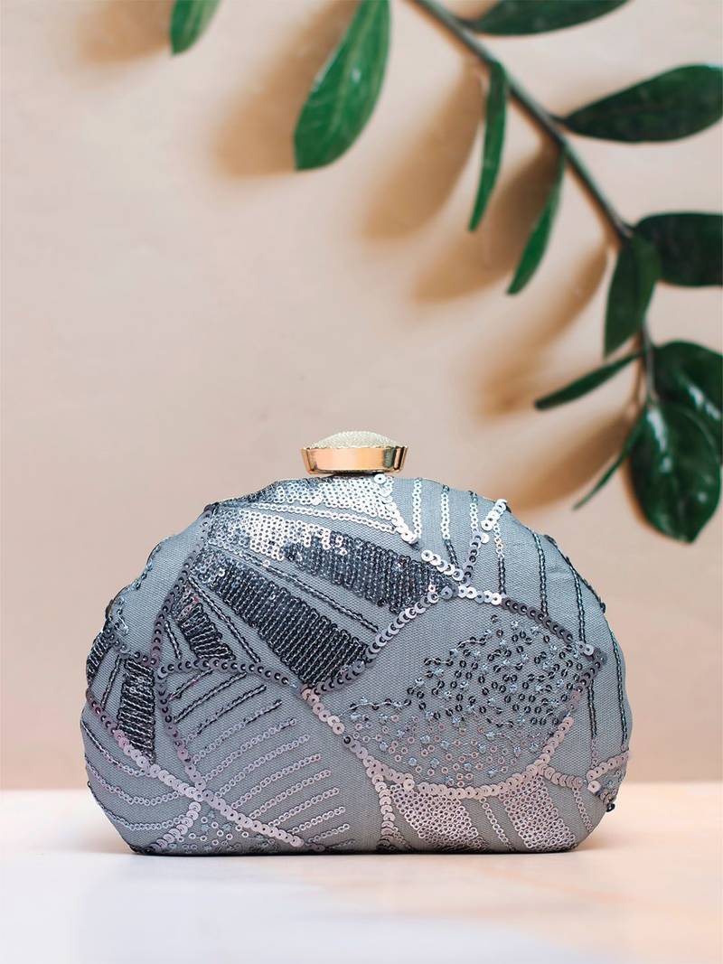  embellished box clutch bag for women