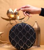  embroidered box clutch bag for women
