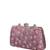  lavender based white floral embroidery clutch