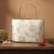  ivory white gold embroidered clutch