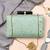  embroidered sequence box clutch
