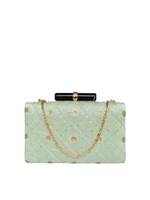  embroidered sequence box clutch 2