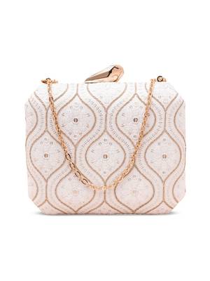  golden wave embroidery clutch 2