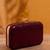  maroon based sequins embrodiery clutch bag for women with detachable strap