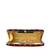  women maroon & gold embroidered box clutch