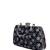  black based white floral embroidery clutch