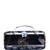  black based white floral embroidery clutch