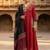 Red cotton hand embroidery kurta set with dupatta for women