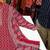 Red cotton floral print kurta set with dupatta for women