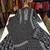 Black cotton floral print kurta set with dupatta for women
