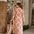 Floral printed pure cotton kurta trouser dupatta set for women