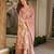 Floral printed pure cotton kurta trouser dupatta set for women