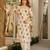 Floral printed pure cotton kurta trouser dupatta set for women