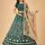 Kalamkari Print Satin  Lehenga Choli & Unstitched Blouse With Embroadery Work Dupatta