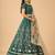 Kalamkari Print Satin  Lehenga Choli & Unstitched Blouse With Embroadery Work Dupatta