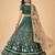 Kalamkari Print Satin  Lehenga Choli & Unstitched Blouse With Embroadery Work Dupatta