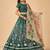 Kalamkari Print Satin  Lehenga Choli & Unstitched Blouse With Embroadery Work Dupatta