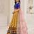 Kalamkari Print Satin  Lehenga Choli & Unstitched Blouse With Embroadery Work Dupatta