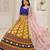 Kalamkari Print Satin  Lehenga Choli & Unstitched Blouse With Embroadery Work Dupatta
