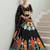 Navratri Garba Special Satin Silk Printed Lehenga Choli for Women with Matching Blouse and Dupatta Set
