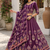 Magenta Navratri Garba Special Cotton  Lehenga choli