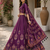 Magenta Navratri Garba Special Cotton  Lehenga choli