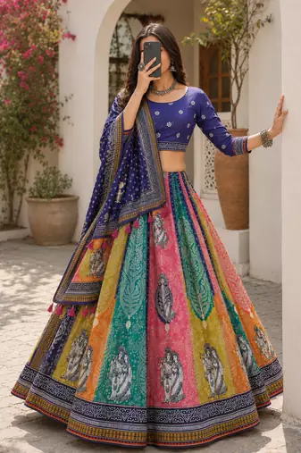 Navratri Garba Special Cotton  Lehenga choli