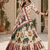 Cream Navratri Garba Special Cotton  Lehenga choli