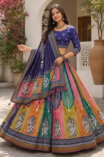 Navratri Garba Special Cotton  Lehenga choli