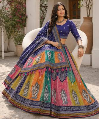 Navratri Garba Special Cotton  Lehenga choli 4